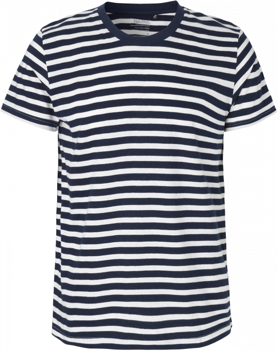 Neutral - Organic Cotton Fit T-Shirt Stripe - Marine & white